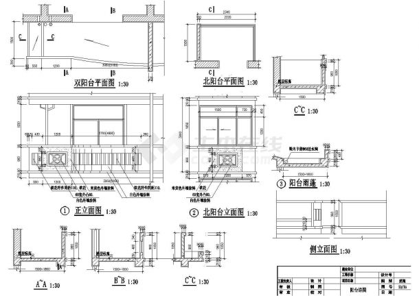 3360平米6层砖混结构住宅楼全套建筑设计CAD图纸（含半地下室）-图一