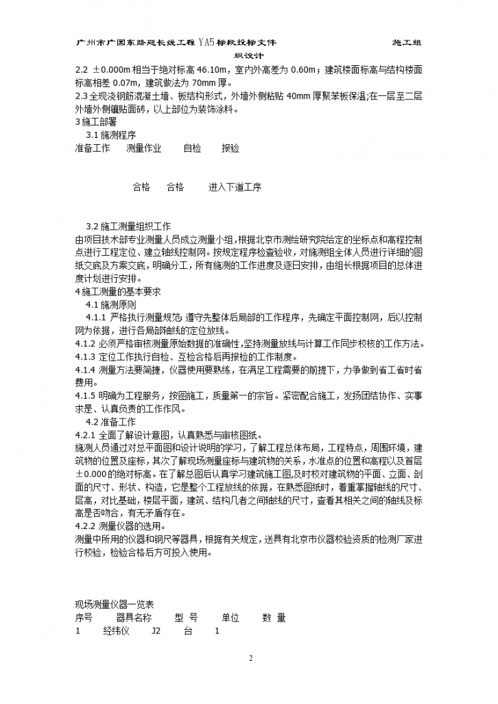 北京西二旗某工程施工测量方案文本-图二