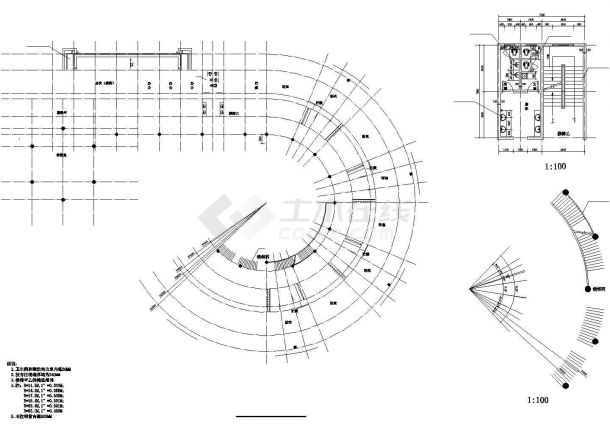 大连市某社区幼儿园2700平米3层教学楼建筑设计CAD图纸-图二