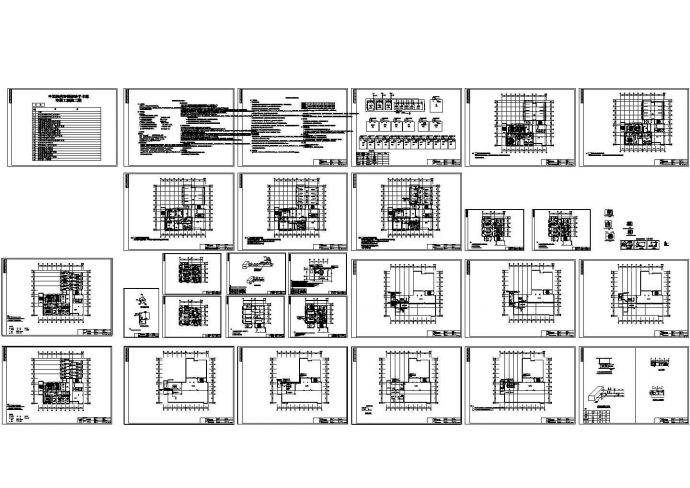 多层医院住院楼空调通风系统设计施工图纸（洁净设计）_图1