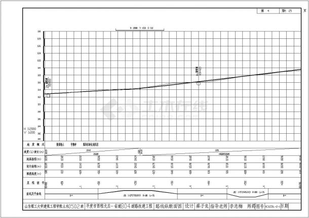 1.859公里四级公路路面宽度为7m（计算书、施工概预算、CAD图24张）-图一