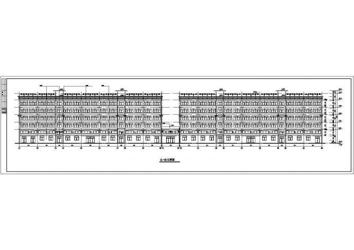 郑州某大学5500平米五层框架结构宿舍楼全套建筑设计CAD图纸_图1