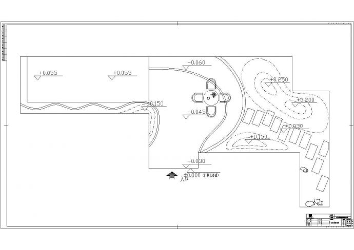 某小区屋顶花园景观设计cad全套施工图（ 含设计说明）_图1