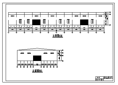 2000平米某单层钢结构轻型门式刚架厂房施工cad图(含计算书、结构图)-图二