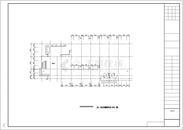 1236平方米局部五层教堂建筑结构设计图（含10张CAD图、施工总平图、施工组织设计及工程量清单报价）-图一