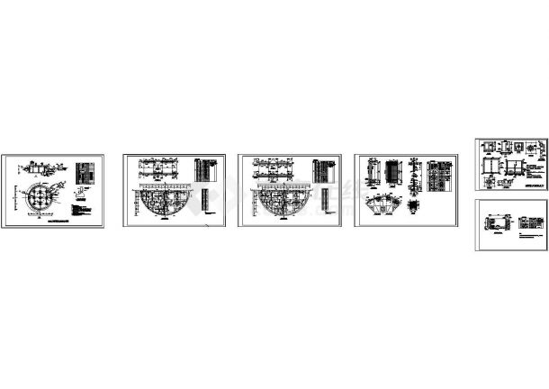 500立方米蓄水池设计CAD施工图纸-图一