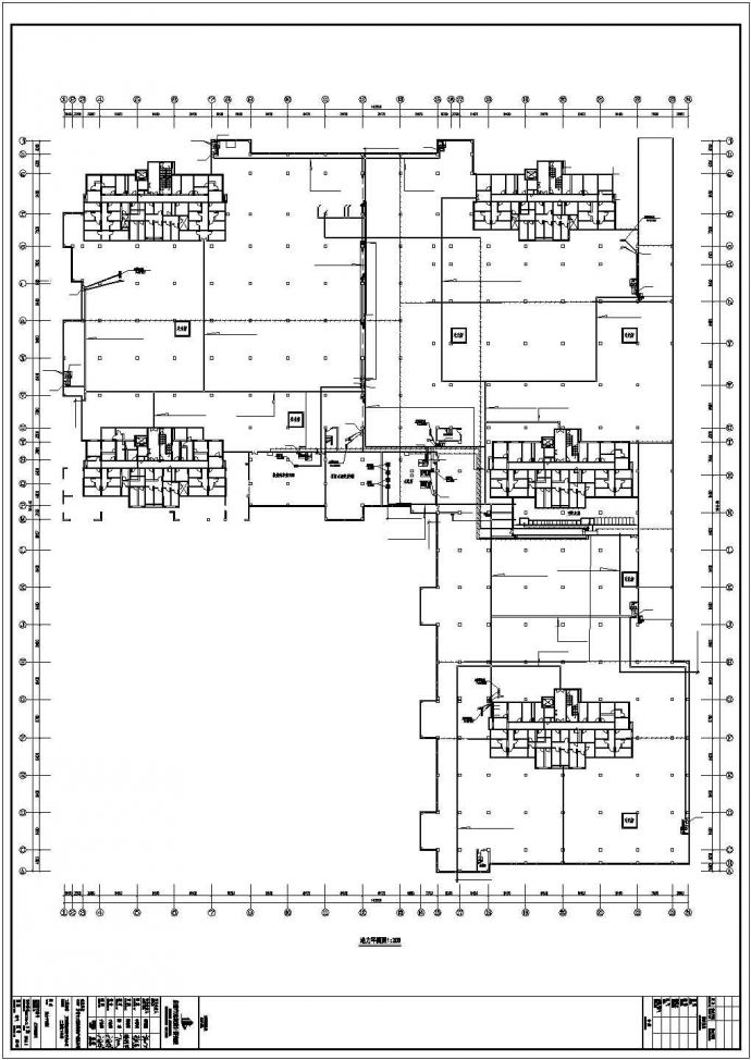 武汉某住宅小区及配套商业楼全套电气设计CAD图纸_图1