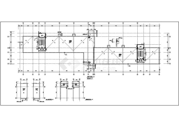 西安某大学教学楼建筑设计全套施工图-图一