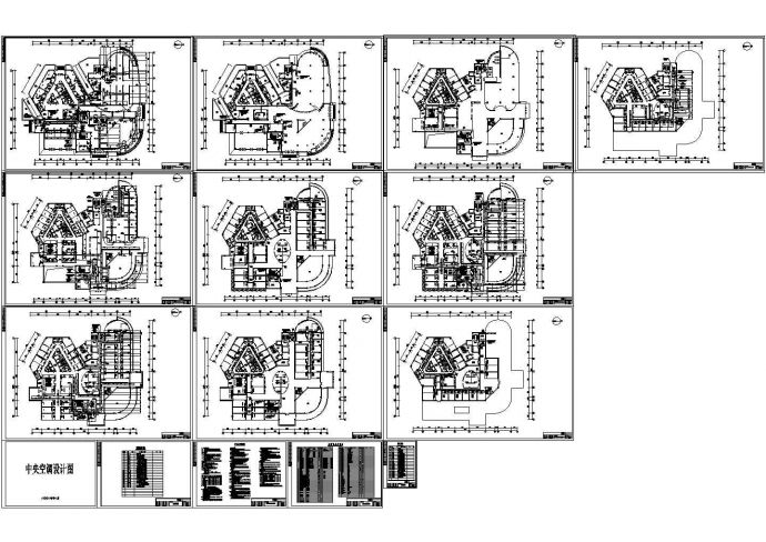 [施工图][江苏]高层办公大楼空调通风系统设计施工图纸（局部）_图1