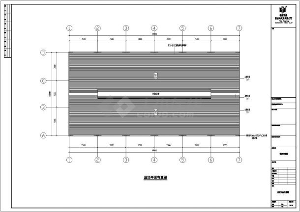 某跨度22米钢结构屋盖设计cad结构施工图（ 含设计说明）-图一