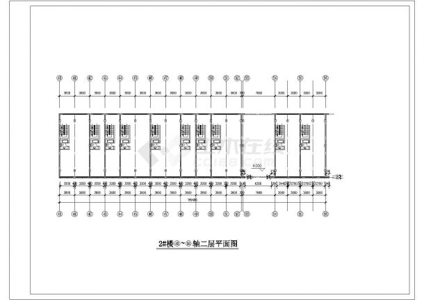 【精选】5层纺机市场建筑设计CAD图纸-图一