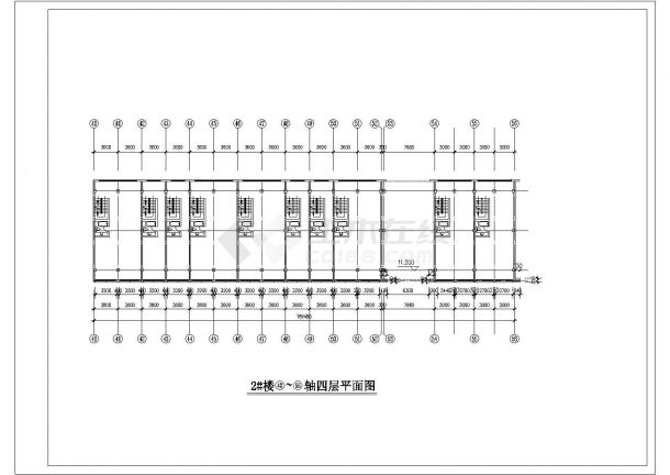 【精选】5层纺机市场建筑设计CAD图纸-图二