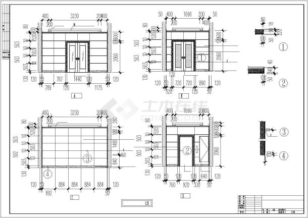 【精选】电信办公大楼建筑设计CAD图纸-图二