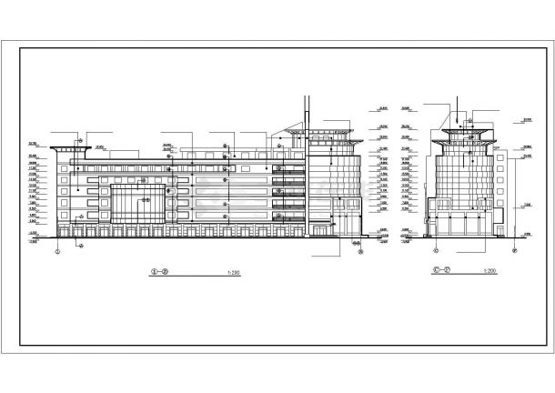 【精选】建设大厦建筑设计CAD图纸-图二