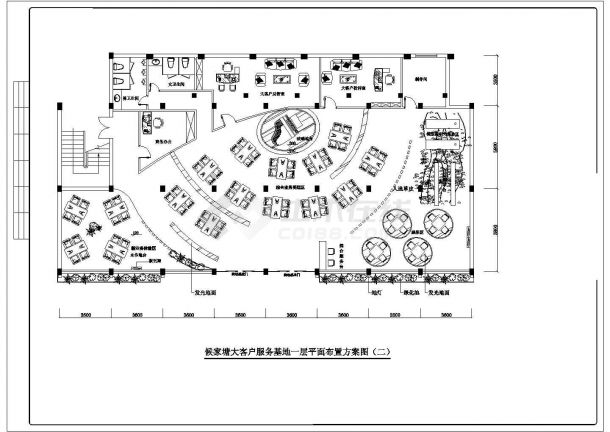 【精选】高新区办公大楼建筑设计CAD图纸-图一