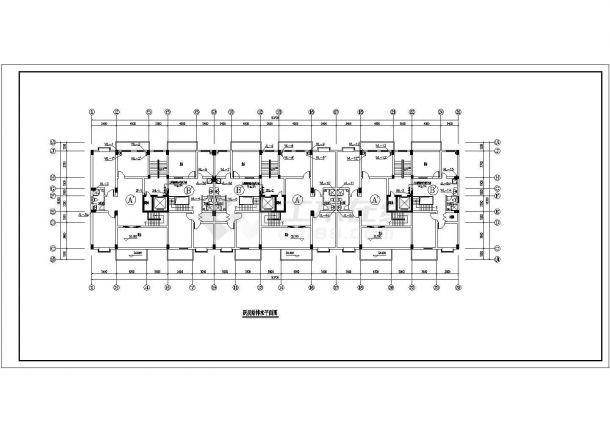 【精选】十一层住宅给排水全套设计CAD图纸-图二