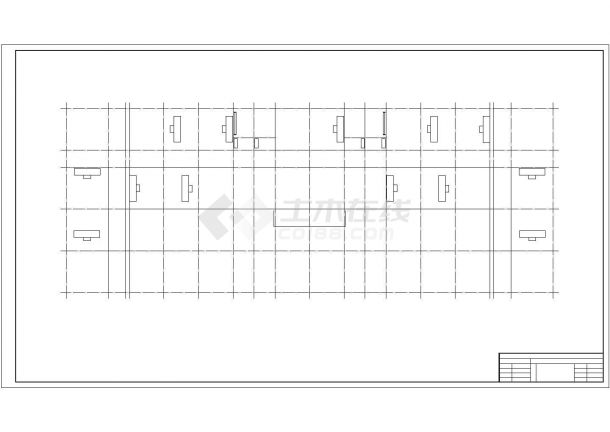 郑州某中学六层框架凹字形教学楼建筑设计CAD图纸-图一