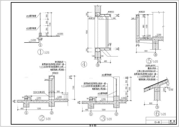 农民三层小康楼建筑设计cad施工图_图1