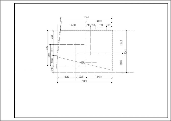 某四层独栋别墅框架设计CAD图   共6张图纸_图1