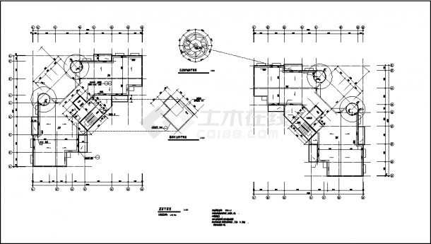 12146平米12层凹形商住楼建筑设计施工cad图纸-图二