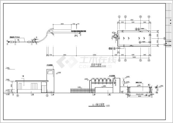 厂房设计_某地厂房大门建筑全套详细设计施工方案CAD图纸-图二