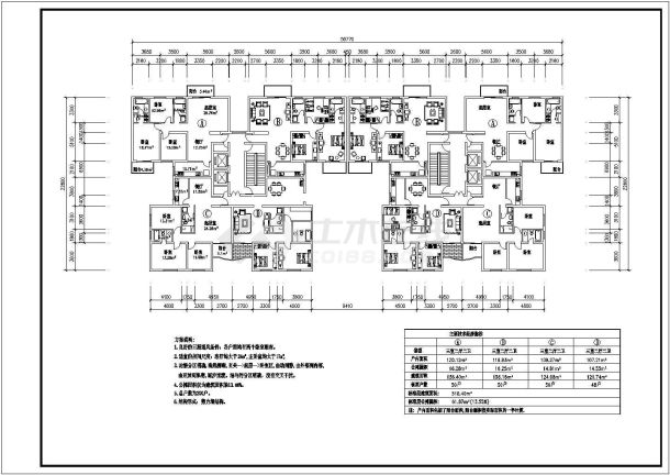 某邮政综合楼全套电气施工图纸-图二