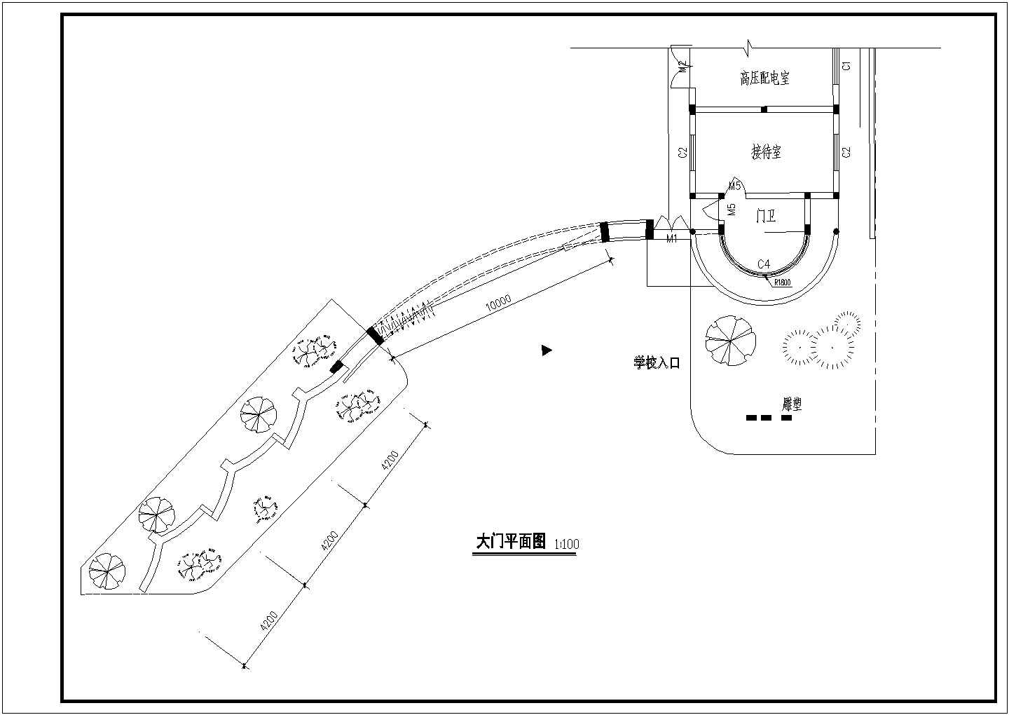 某工厂标准型大门全套详细施工设计方案CAD图纸