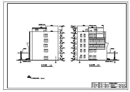 某县五层框架结构医院门诊楼建筑施工cad图(含计算书，结构图)-图一