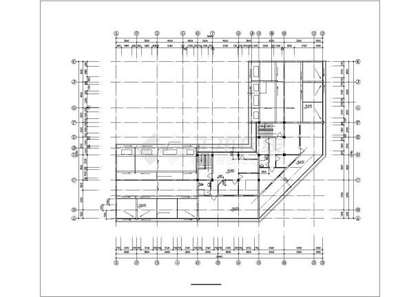 3700平米6层框混住宅楼平立剖面设计CAD图纸（含阁楼/底层商用）-图一