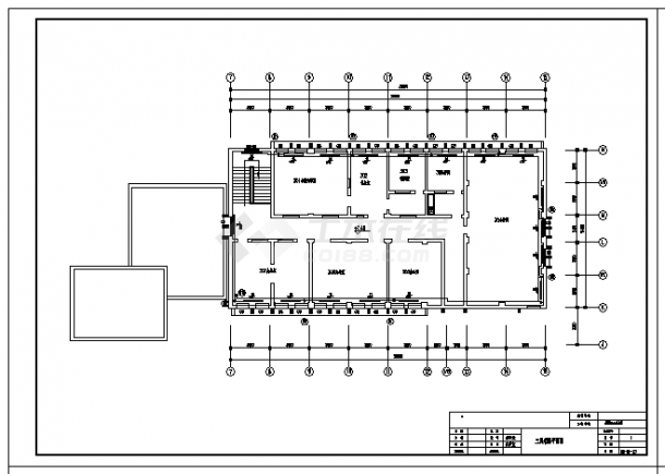 土木工程毕业设计_办公楼设计_某市三层办公楼采暖设计cad图(含毕业设计)-图一