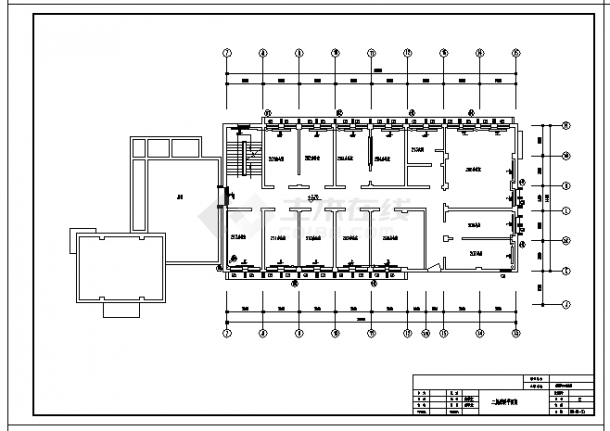 土木工程毕业设计_办公楼设计_某市三层办公楼采暖设计cad图(含毕业设计)-图二