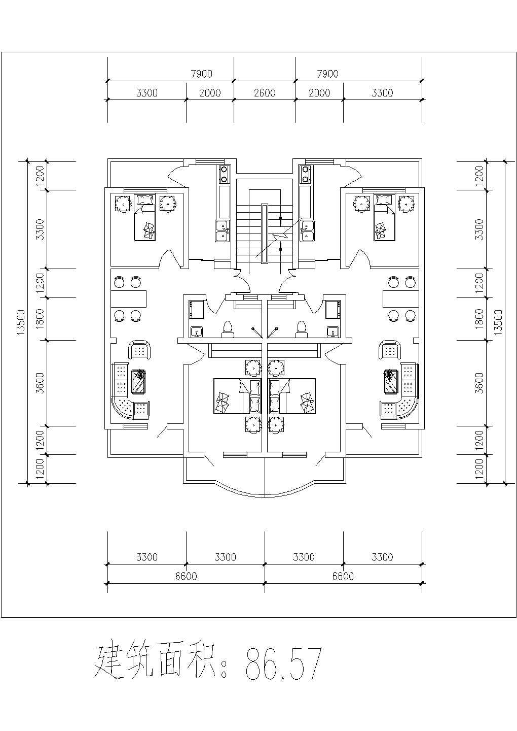 泉州某新建小区70-145平米左右的热门户型设计CAD图纸（共25张）