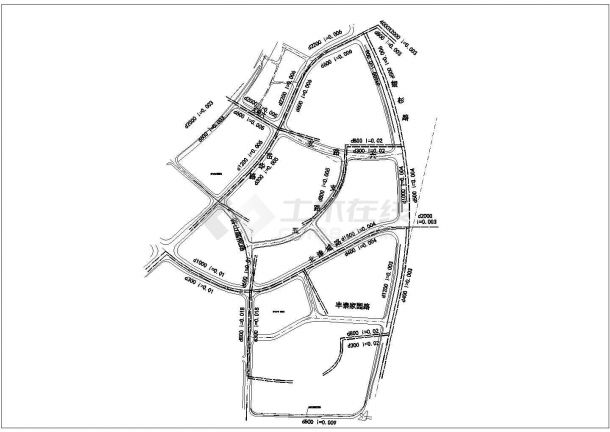 长沙某大型市政道路雨水排水工程设计CAD图纸-图一