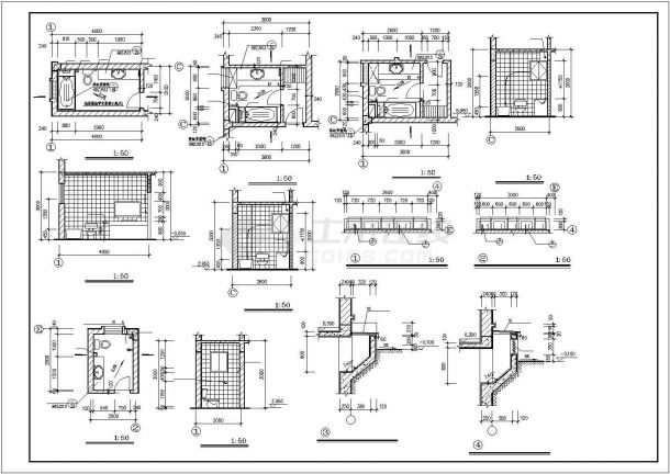 某市区欧式别墅建筑CAD设计施工图-图一