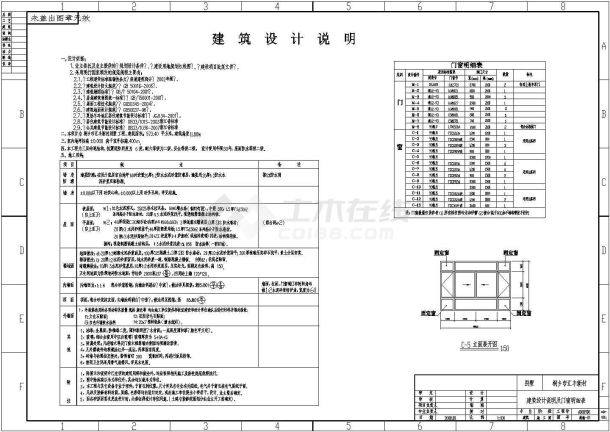 某三层砖混结构现代风格别墅设计cad全套建筑施工图（ 含设计说明，带效果图）-图二