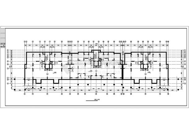 徐州某小区1.3万左右平米12层框架结构住宅楼全套建筑设计CAD图纸-图一