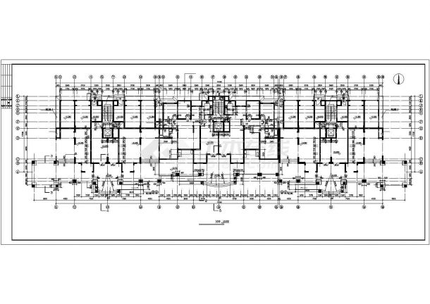 徐州某小区1.3万左右平米12层框架结构住宅楼全套建筑设计CAD图纸-图二