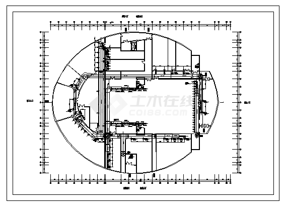 土木工程毕业设计_重庆市某二层三峡大剧院空调系统设计cad图(含毕业设计，共七张)-图二