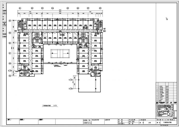 银川市某4层沿街商住楼给排水系统设计CAD图纸_图1