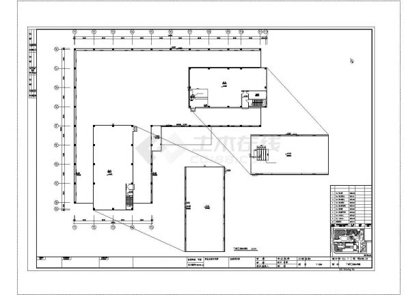 拉萨市八廓街某4层商业楼给排水系统设计CAD图纸-图一