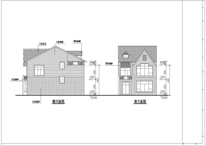 某市几套别墅户型建筑CAD设计方案图_图1