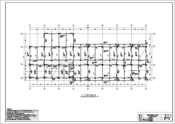 办公楼设计_某地六层六千平米环保科技生产办公楼设计CAD图-图一