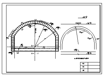 某城市分离式独立双洞短隧道设计cad图(含计算书)-图二