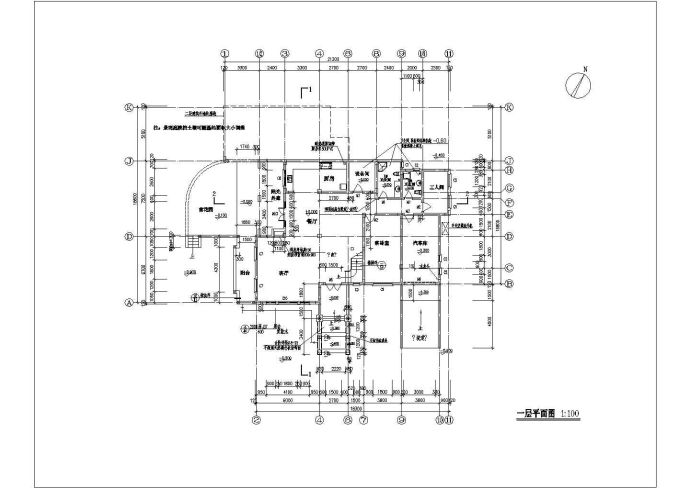 385.19平米二层山庄别墅毕业设计（含建筑结构图、工程量计算书及清单计价）_图1