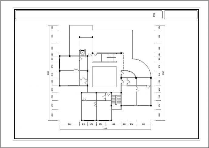 某三层幼儿园教学楼建筑方案设计图图纸_图1