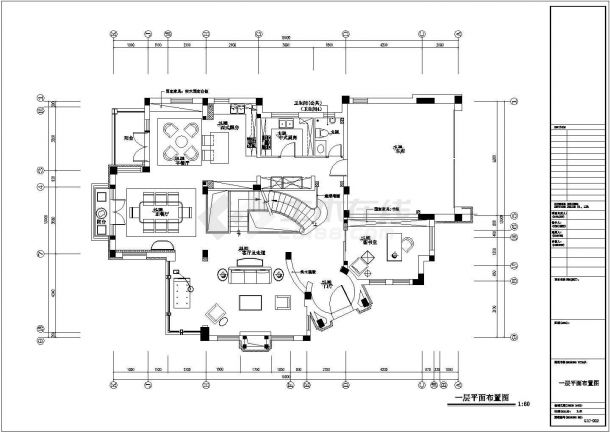 某小型中式三层别墅建筑详细设计施工方案CAD图纸-图二