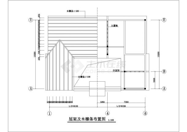 某中式古典准提庵建筑详细设计施工方案CAD图纸-图一