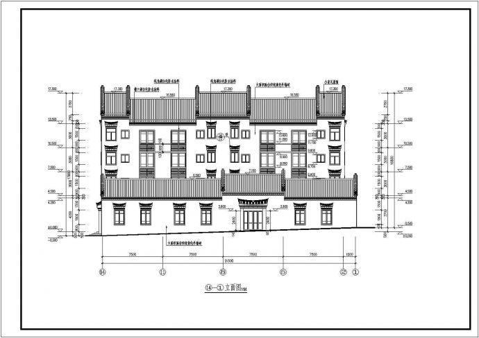 某中式古典民居建筑详细设计施工方案CAD图纸_图1