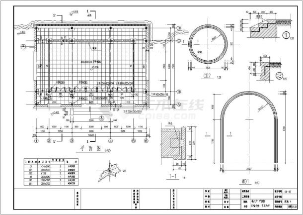 某中国古典镜心卢建筑全套详细施工设计方案CAD图纸-图一