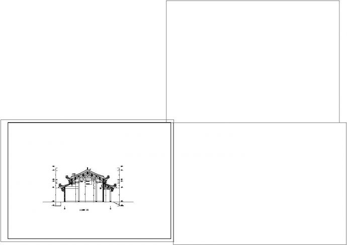 某景区道家仿古建筑详细施工设计方案CAD图纸_图1